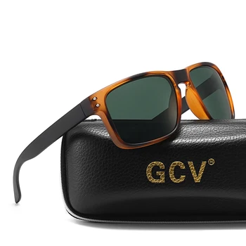 GCV Prekės ženklo Mados Wrap Rėmo Retro Dekoratyvinis Photochromic Klasikinis Polaroid Moterų, Vyrų, Universalus Modelis UV400 Akiniai nuo saulės Akiniai